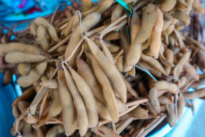 Close-up of crab for sale in market