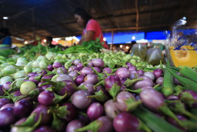 Close-up of fruits for sale in market