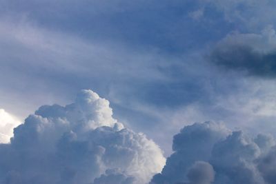 Low angle view of clouds in sky