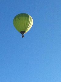 Low angle view of clear blue sky