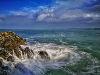 Scenic view of sea against sky