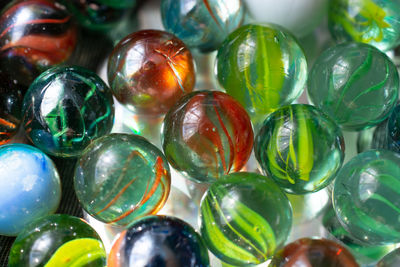 Full frame shot of marbles