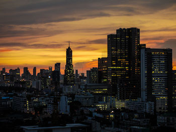 Cityscape at dusk