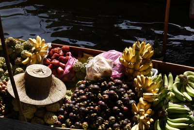 Vegetables on display