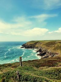 Scenic view of sea against sky