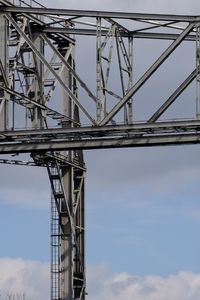 Low angle view of bridge against sky