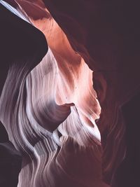 Low angle view of rock formation