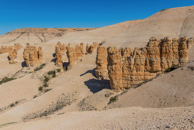 Panoramic view of desert against sky