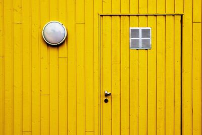 Full frame shot of yellow door
