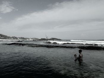 Scenic view of sea against sky