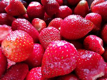 Full frame shot of strawberries