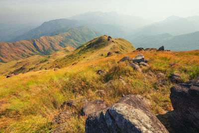 Mulayit taung, a high hill during the summer, in burma