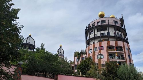 Low angle view of building against sky
