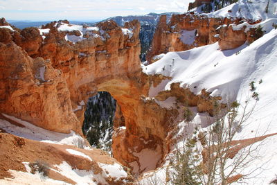 Scenic view of snowcapped mountain