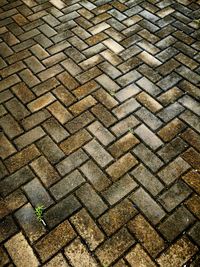 Full frame shot of cobblestone street