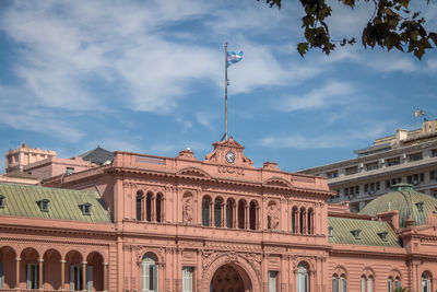 Low angle view of building against sky