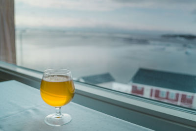 Close-up of drink on table