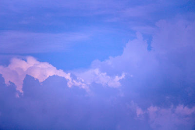 Low angle view of clouds in sky