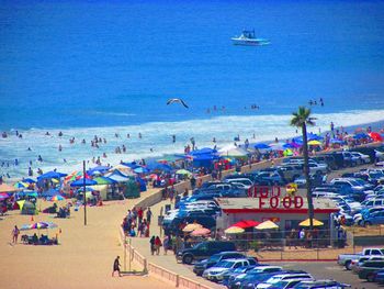 People on beach