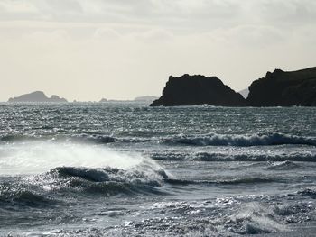 Scenic view of sea against sky