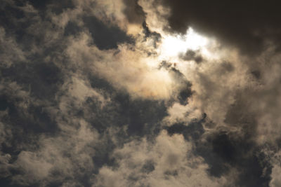 Low angle view of clouds in sky