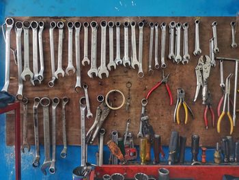 Work tools in workshop