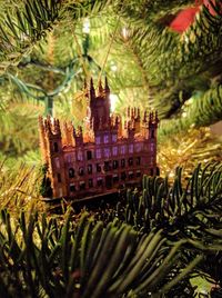 River in city at night