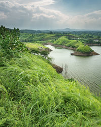 Scenic view of landscape against sky