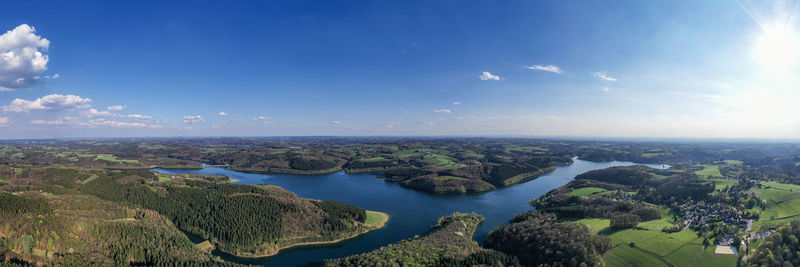 Panoramic view of sea against sky