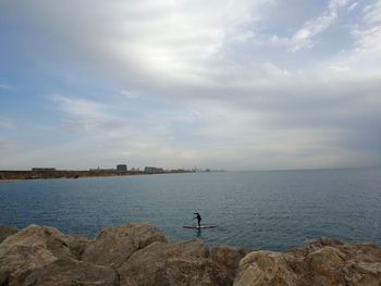 Scenic view of sea against sky