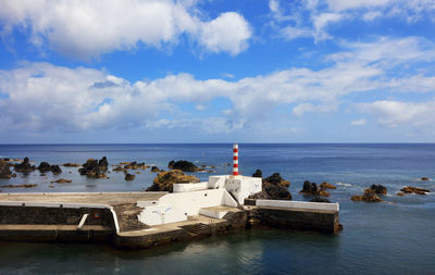 Scenic view of sea against sky