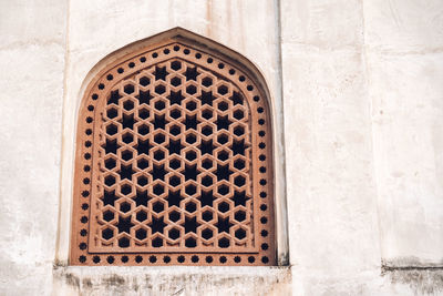 Close-up of window on wall