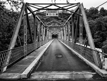 View of suspension bridge