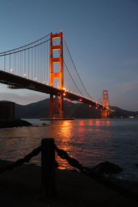 Low angle view of bridge against sky