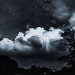 Low angle view of cloudy sky