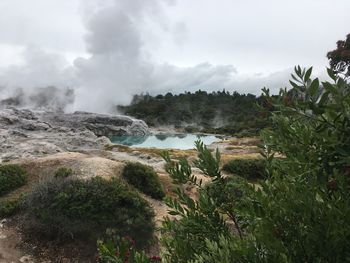 Scenic view of landscape against sky