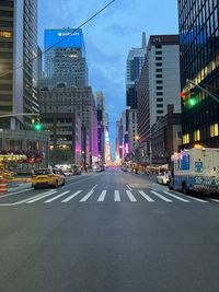 High angle view of city street