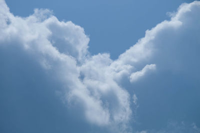 Low angle view of clouds in sky