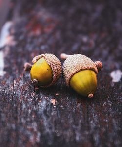 Close-up of fruits on table