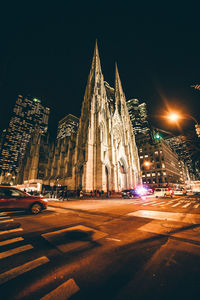 City street at night