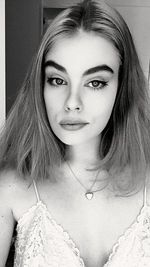 Portrait of young woman