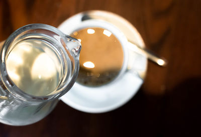 Close-up of drink on table