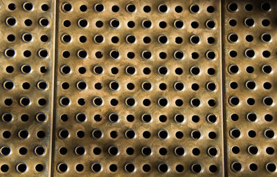 Full frame shot of metal grate