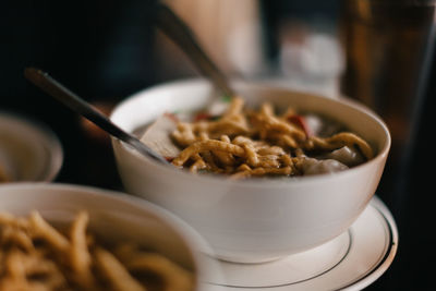 Bowl of chinese soup.