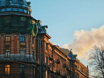Low angle view of building against sky