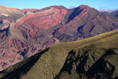 Scenic view of mountain range