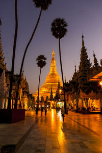 Tourists in temple