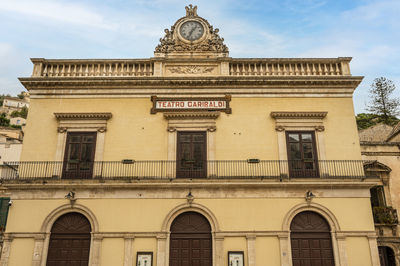 The famous theather of modica