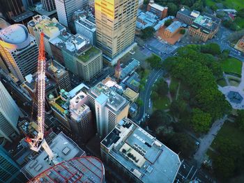 High angle view of cityscape