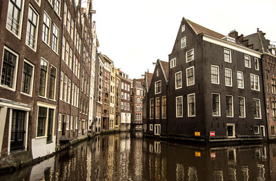 Reflection of buildings in canal